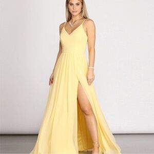 Windsor Yellow Formal Polly Dress Size XS